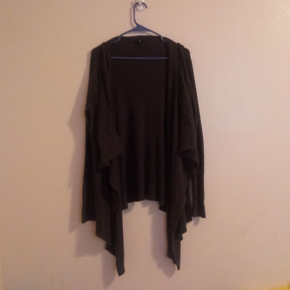 Torrid Dark Gray Open Front Cardigan